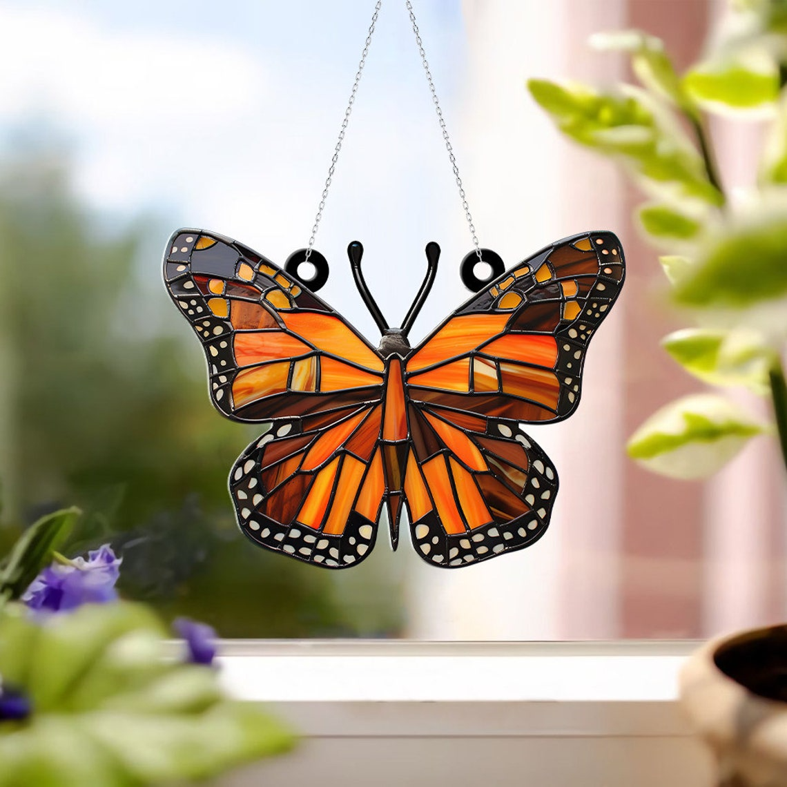 Monarch Butterfly Suncatcher, Lovely Butterfly Suncatcher Ornament