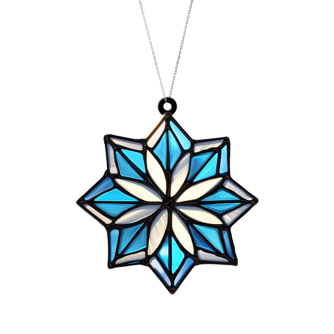 Snowflake Christmas Suncatcher, Snowflake Window Suncatcher Ornament