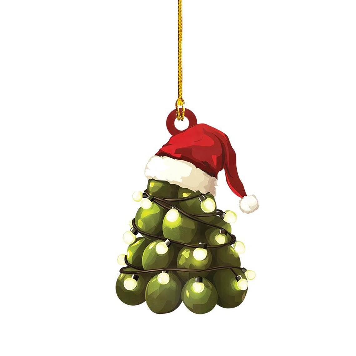 Olives Hanging Christmas Tree Ornament, Christmas Olives Flat Hanging Ornament Decor Gift