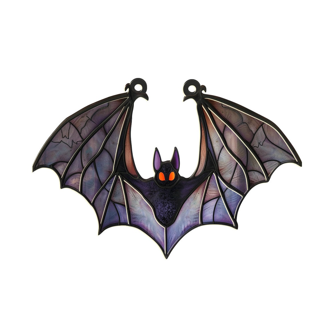 Classic Bat Halloween Window Hanging Suncatcher Ornament, Bat Suncatcher Halloween Decor