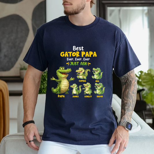 Best Gator Papa - Personalized Shirt