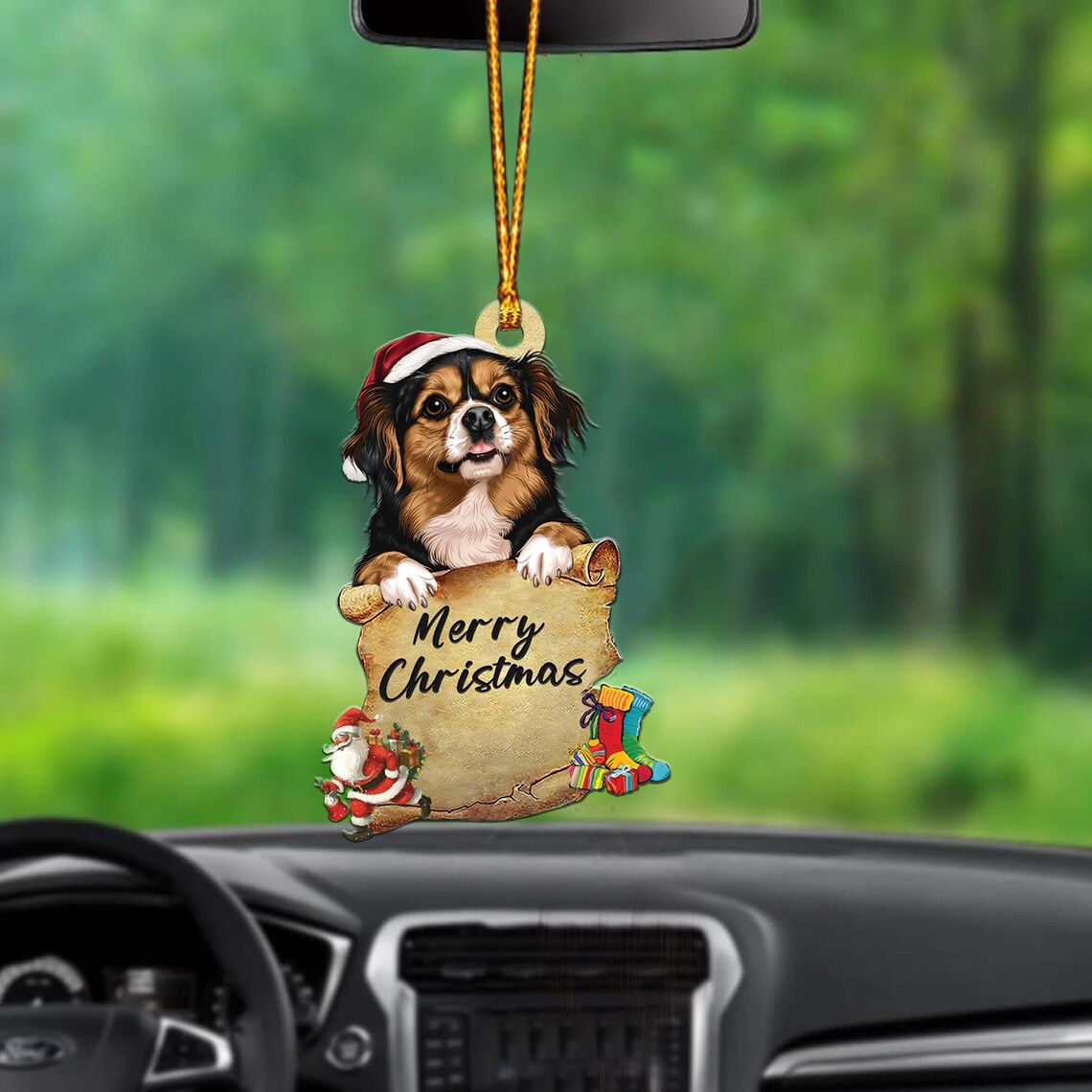 Dog Hanging Christmas Ornament Decor, Cute Dog Ornament Merry Christmas Gift