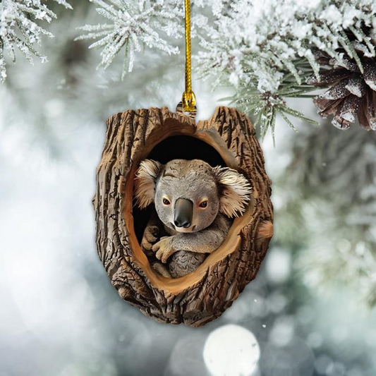 Cute Koala Christmas Ornament Decor, Christmas Koala Hanging Ornament Holiday Gift