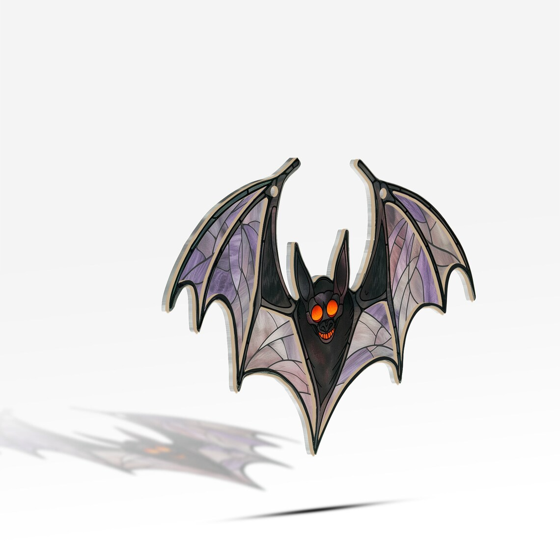 Bat Funny Halloween Suncatcher Ornament, Unique Halloween Bat Hanging Ornament Decor