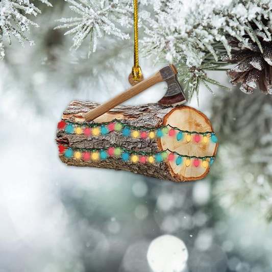 Tree Cutter Hanging Christmas Ornament Gift, Arborist Christmas Ornament Decor Holiday