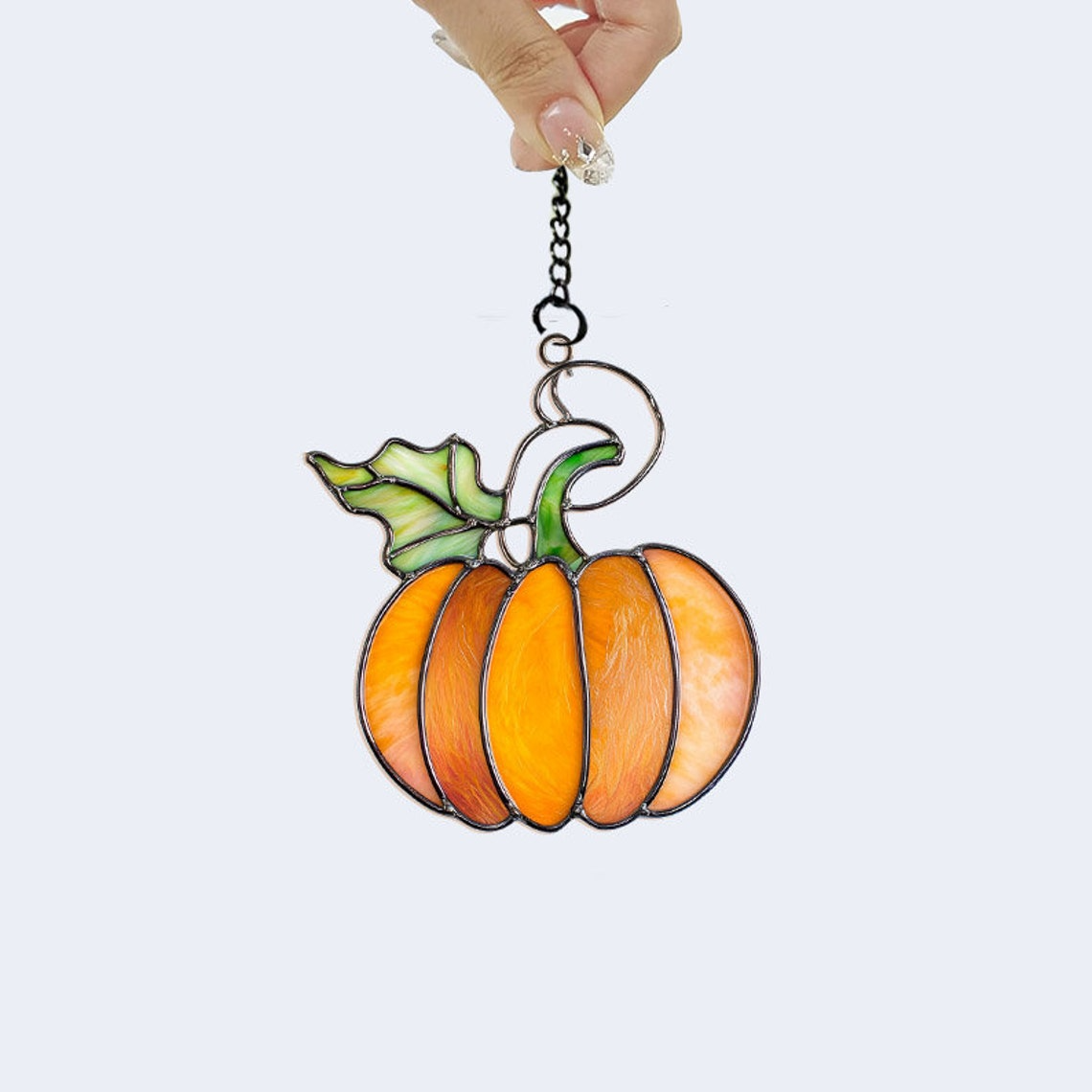 Halloween Pumpkin Hanging Suncatcher, Halloween Pumpkin Home Decor