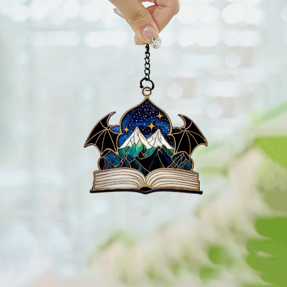 Book Night Court Suncatcher Ornament, Night Court Suncatcher Decor