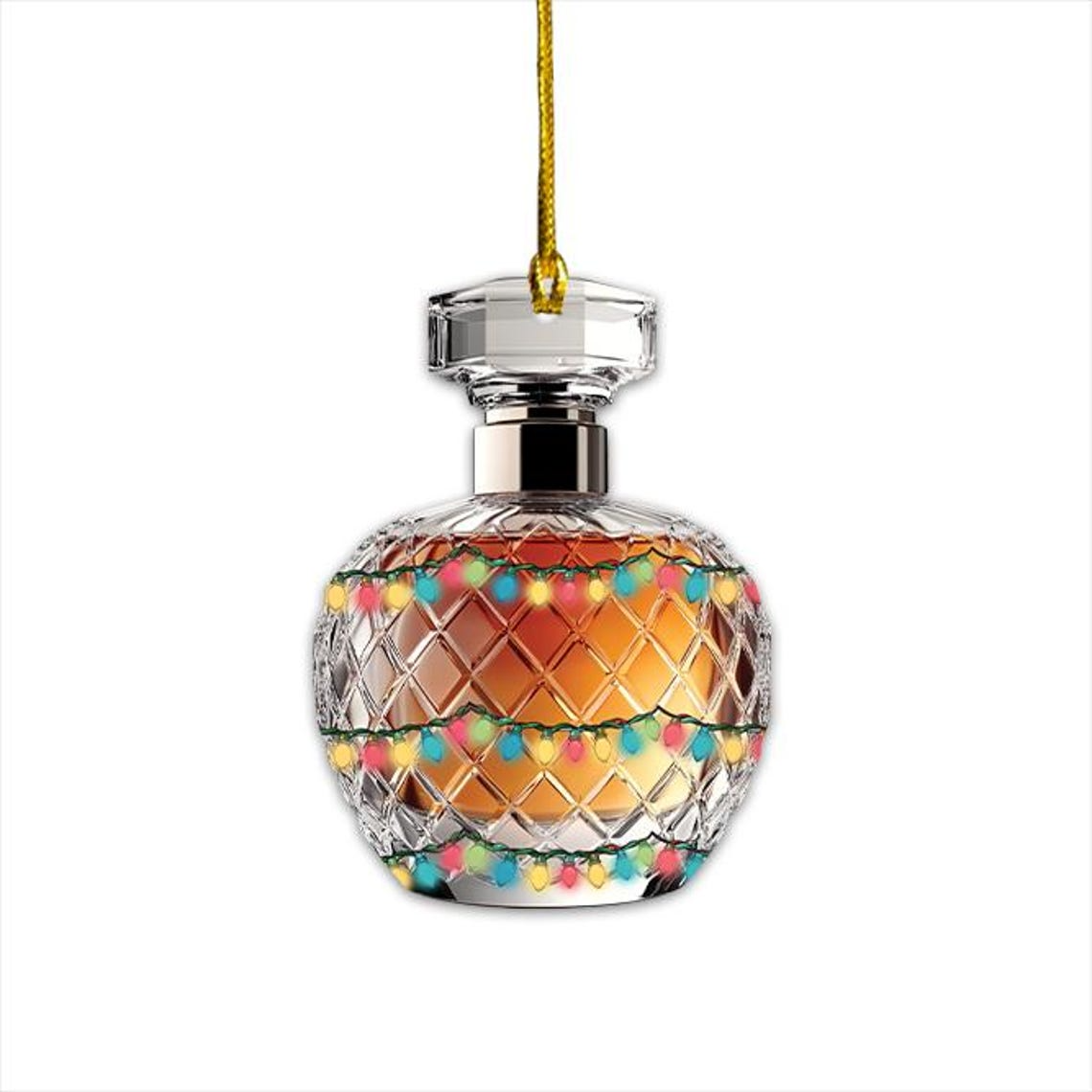 Christmas Perfume Bottle Ornament Decor, Perfume Hanging Decor Christmas Ornament Gift