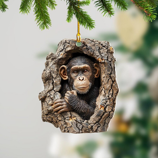 Unique Monkey Hanging Ornament Holiday, Macaca Hanging Christmas Ornament Decor Gift