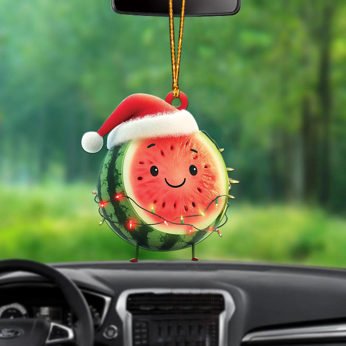 Lovely Watermelon Christmas Tree Ornament, Christmas Watermelon Flat Hanging Ornament Gift