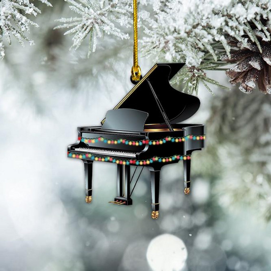 Piano Hanging Christmas Light Ornament, Ornament Piano Christmas Tree Decor Holiday Gift