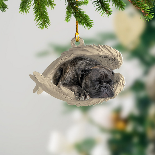 Cane Corso Dog Sleeping Angel Wings Ornament, Cane Corso Dog Christmas Ornament Decor