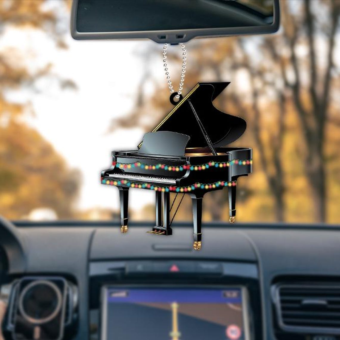 Piano Hanging Christmas Light Ornament, Ornament Piano Christmas Tree Decor Holiday Gift