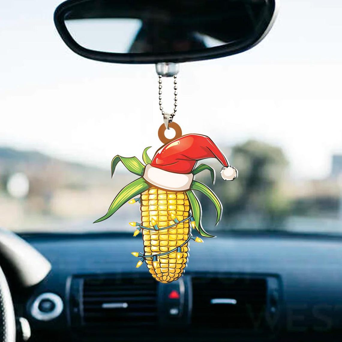 Sweet Corn Christmas Tree Ornament, Corn Christmas Light Hanging Ornament Decor Gift