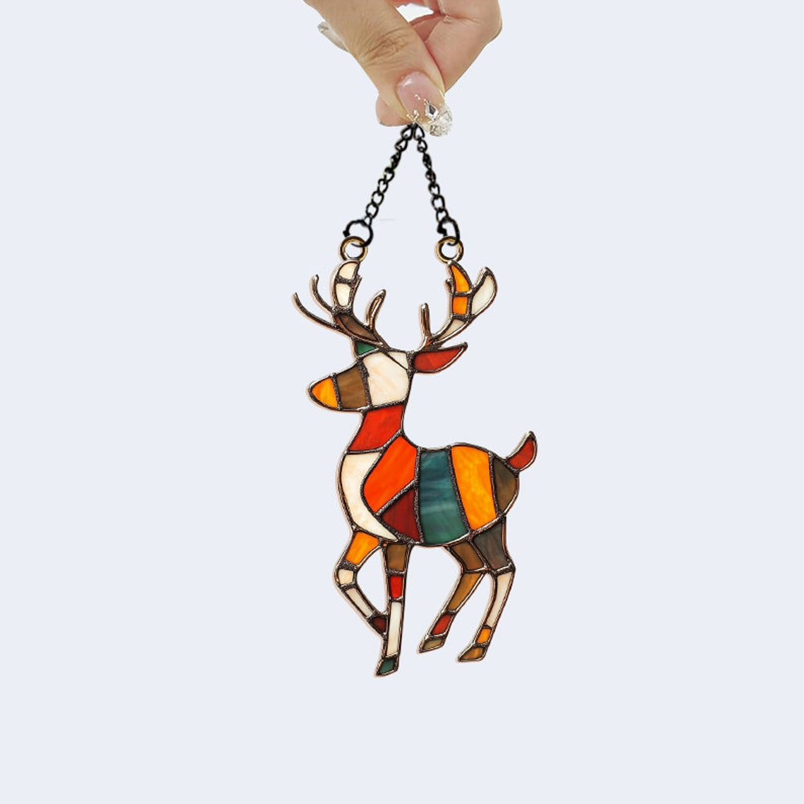 Christmas Reindeer Suncatcher, Christmas Reindeer Home Decor Gift