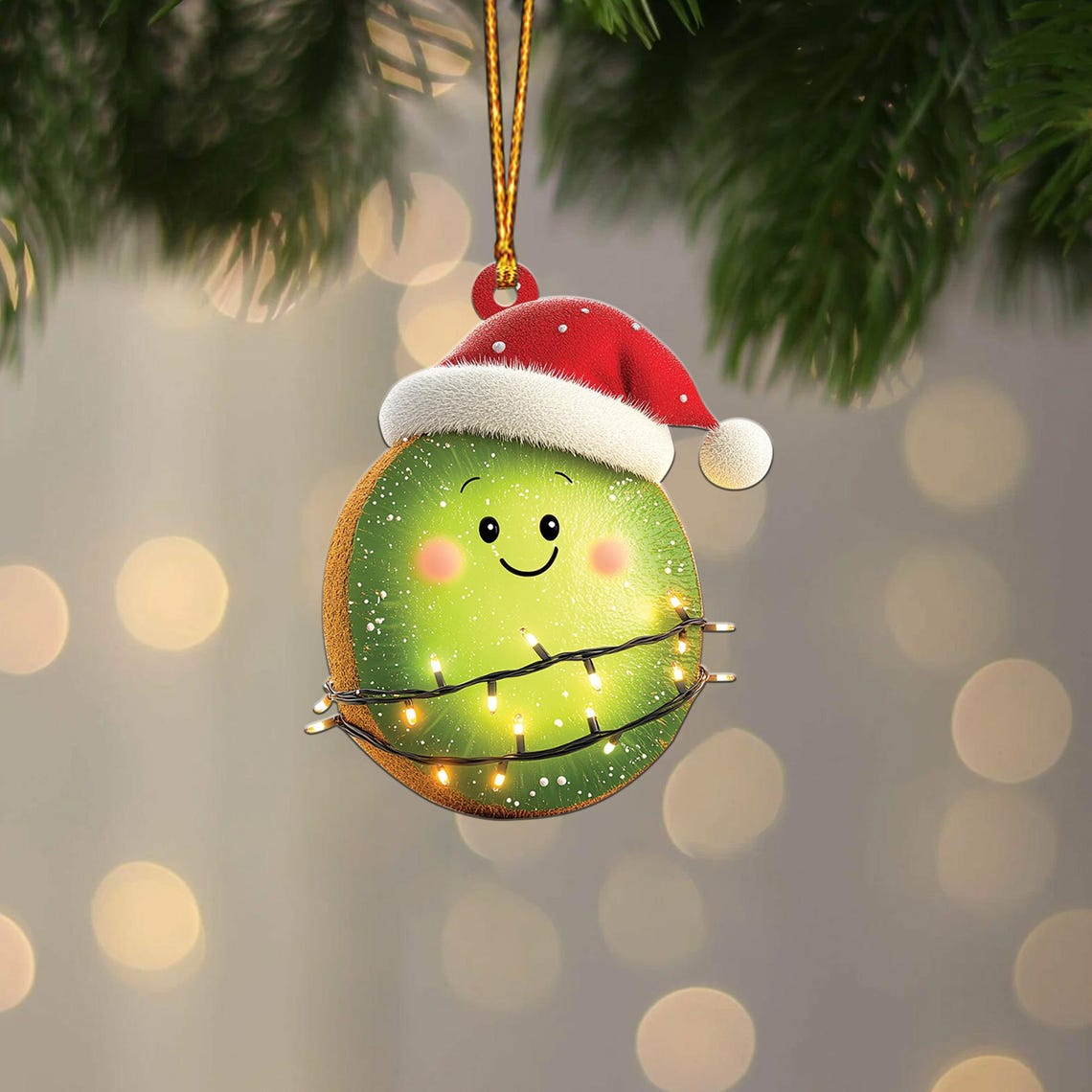 Cute Kiwi Christmas Tree Ornament Decor, Lovely Kiwi Car Hanging Christmas Ornament Gift