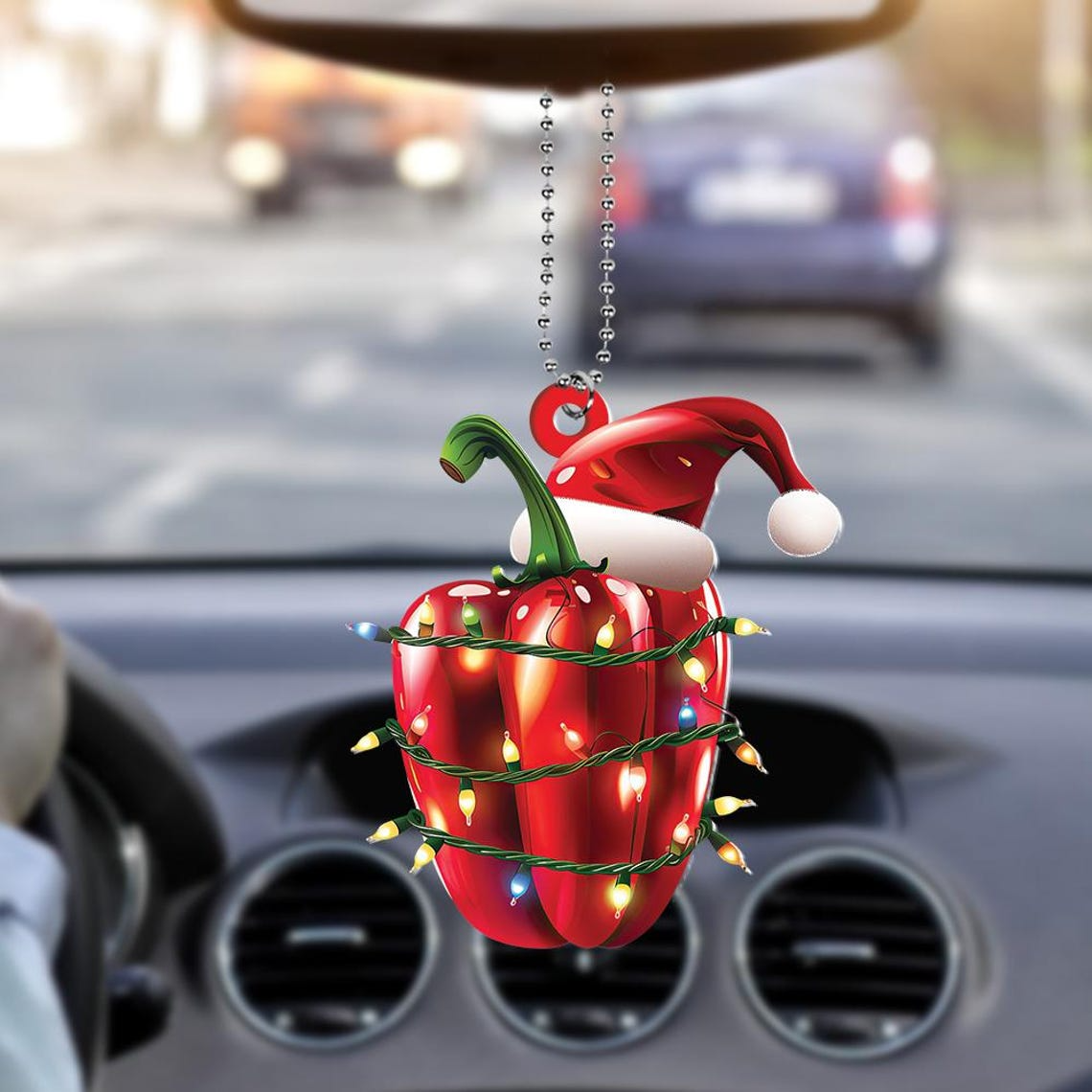 Capsicum Christmas Tree Lights Ornament, Ornament Capsicum Car Christmas Decor Gift