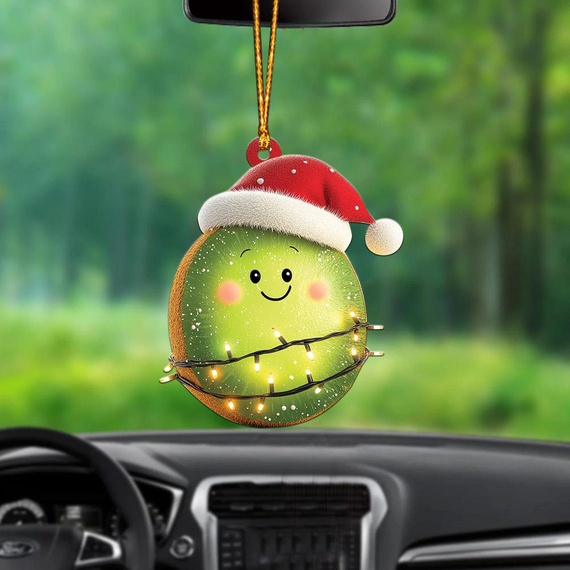 Cute Kiwi Christmas Tree Ornament Decor, Lovely Kiwi Car Hanging Christmas Ornament Gift