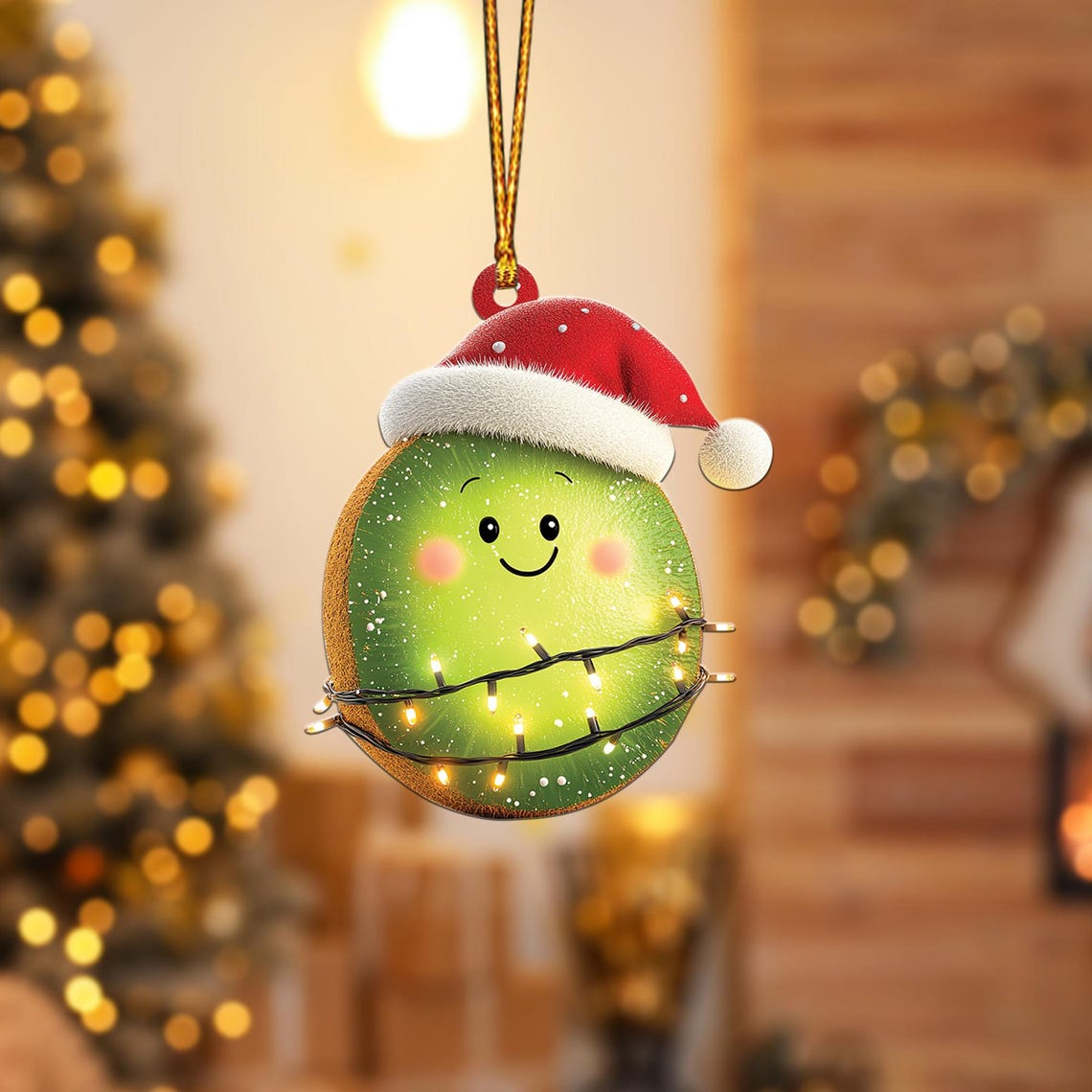 Cute Kiwi Christmas Tree Ornament Decor, Lovely Kiwi Car Hanging Christmas Ornament Gift