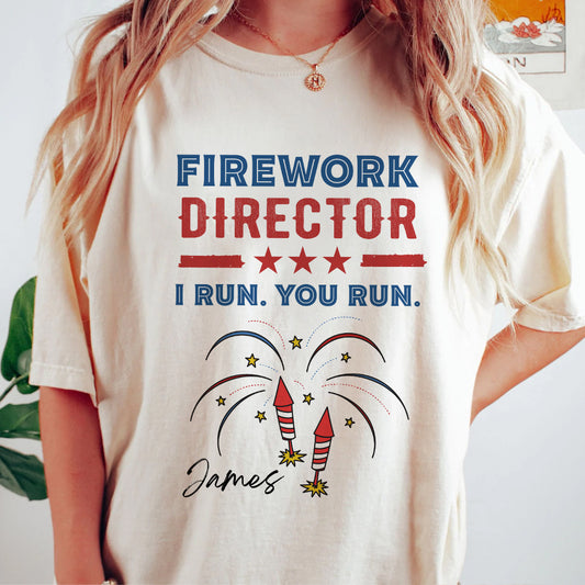 Fireworks 4th of July - Personalized Shirt