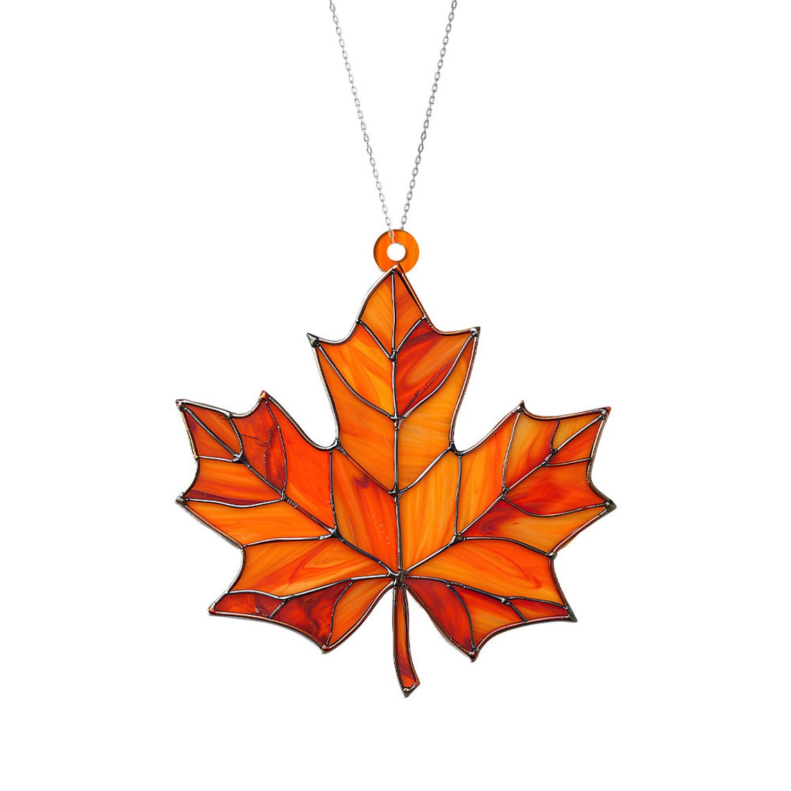 Maple Leaf Fall Suncatcher Decor, Fall Leaf Window Ornament Gift