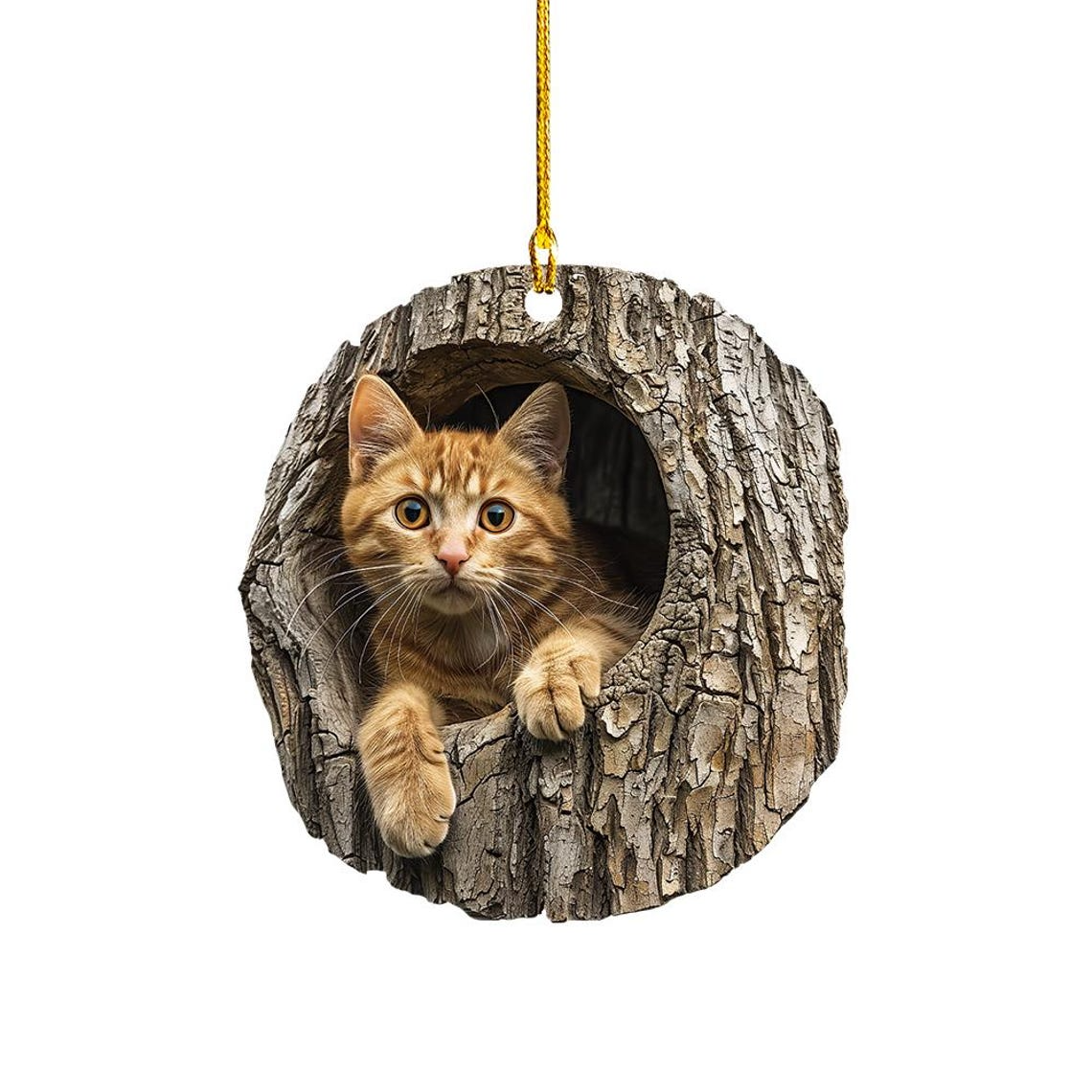 Cute Cat Christmas Ornament Decor, Christmas Cat Hanging Ornament Lovers Holiday Gift