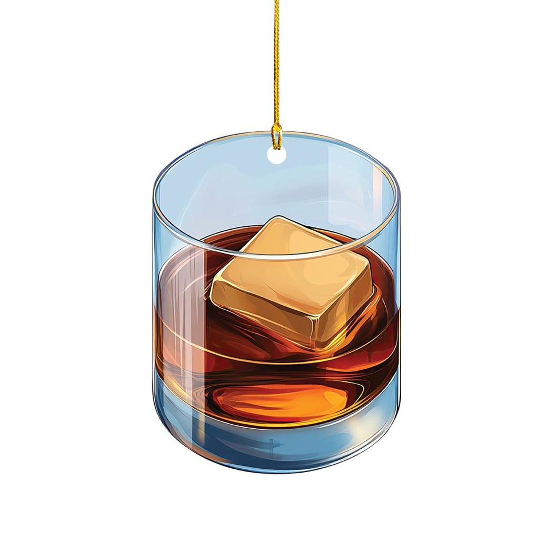 Bourbon Whisky Christmas Ornament Decor, Drinkers Bourbon Whisky Ornament Holiday Gift