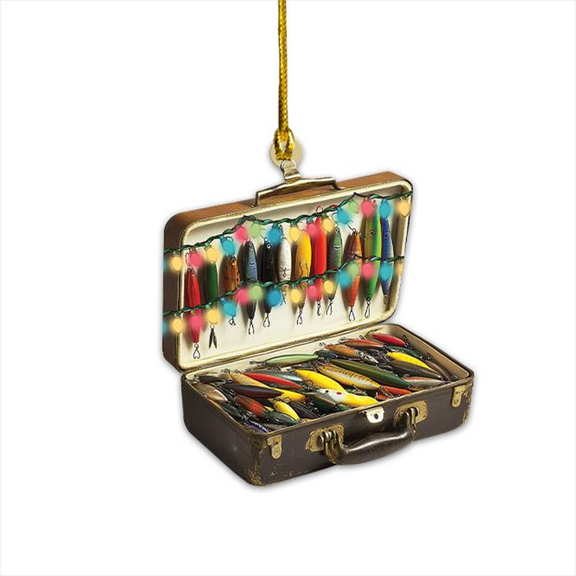 Tackle Box Hanging Christmas Tree Ornament, Lovely Fisherman Christmas Ornament Decor Gift