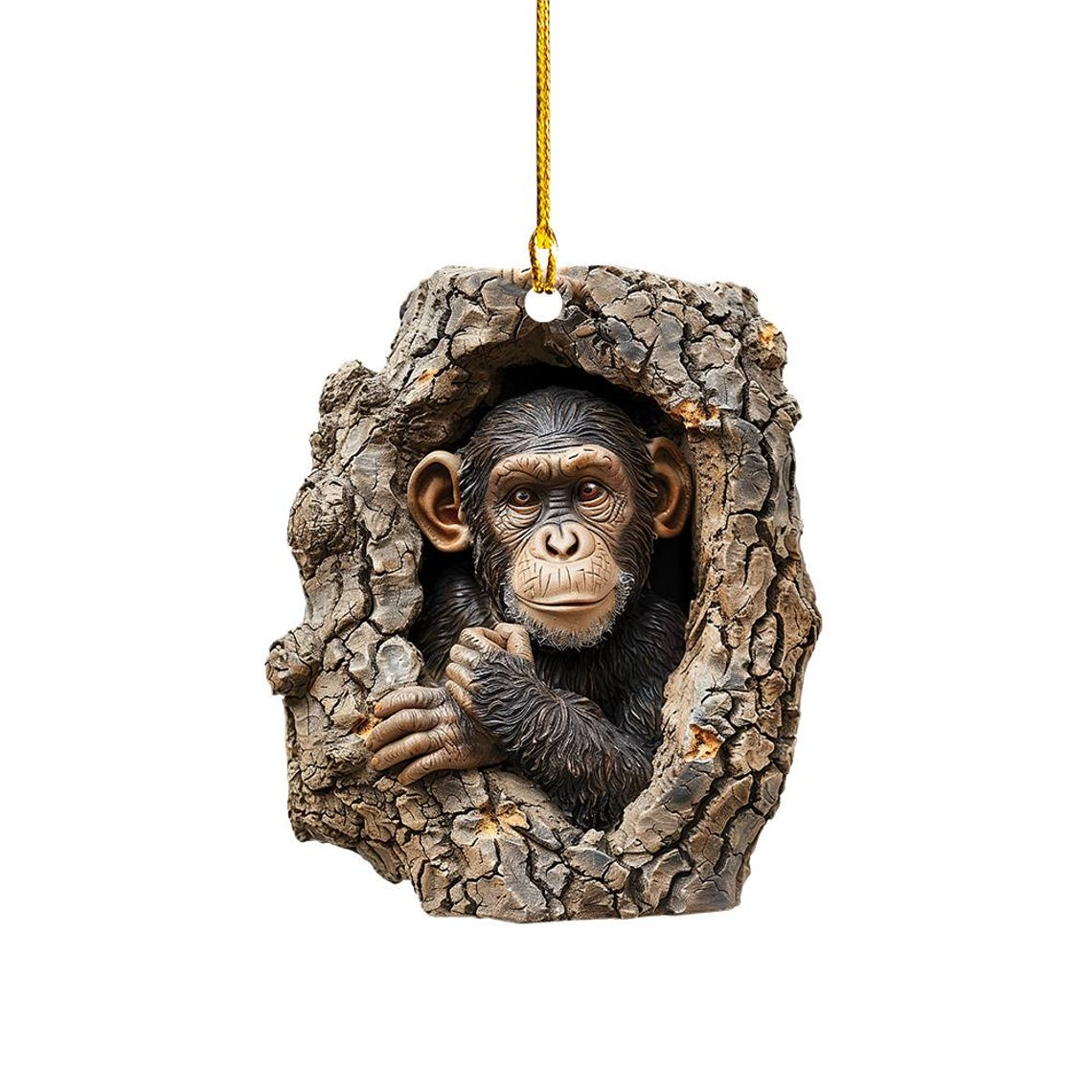 Unique Monkey Hanging Ornament Holiday, Macaca Hanging Christmas Ornament Decor Gift