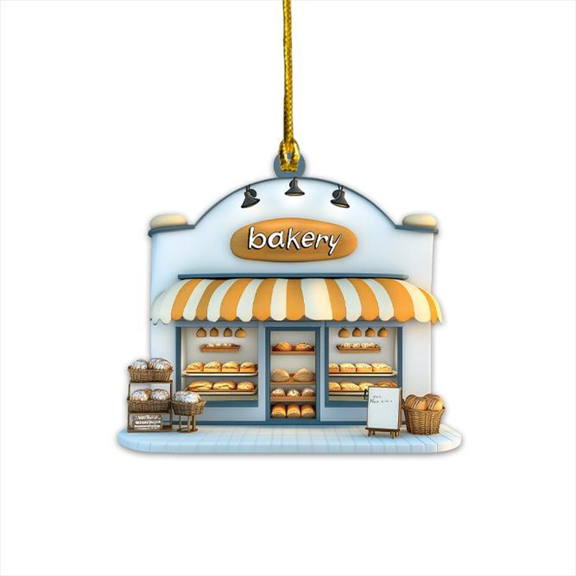 Cute Bakery Hanging Christmas Decor Ornament, Ornament Bakery Holiday Christmas Decor Gift