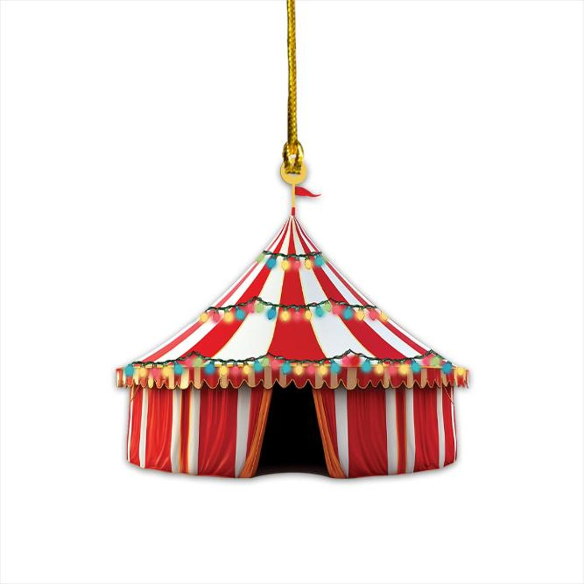 Circus Christmas Tree Light Ornament Decor, Circus Holiday Hanging Christmas Ornament Gift