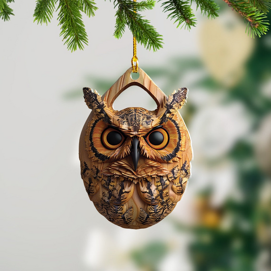 Cute Owl Hanging Christmas Tree Ornament, Ornament Christmas Cute Bird Hanging Decor Gift