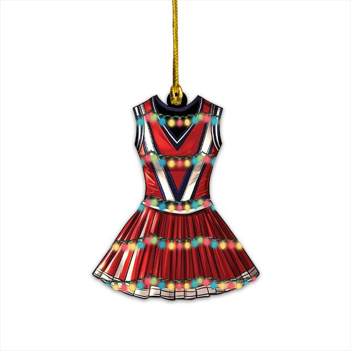 Cheerleading Girl Christmas Ornament Decor, Cheerleading Hanging Christmas Ornament Decor