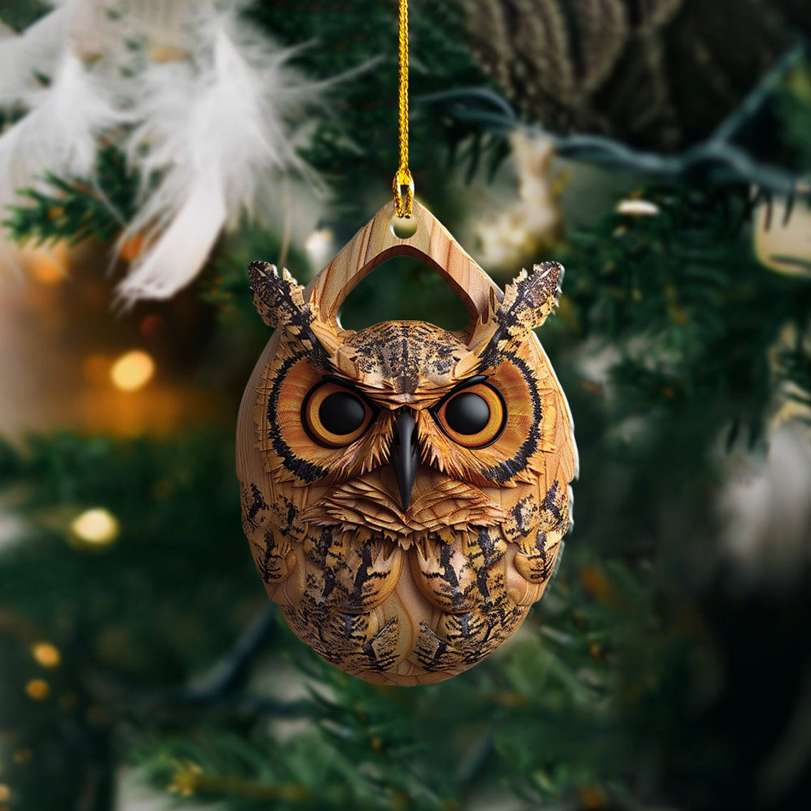 Cute Owl Hanging Christmas Tree Ornament, Ornament Christmas Cute Bird Hanging Decor Gift