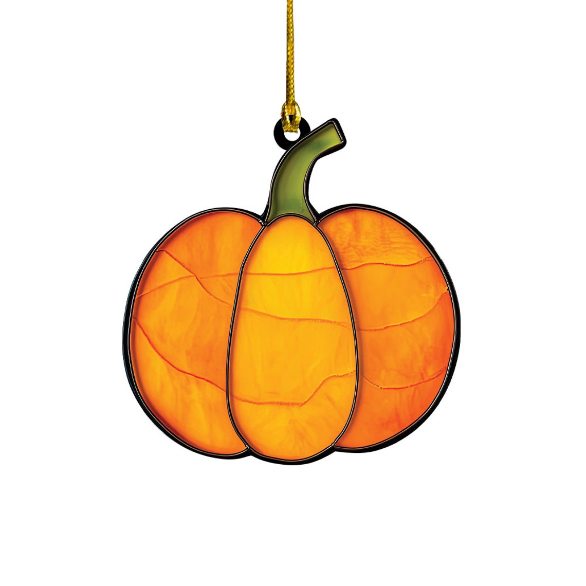 Pumpkin Classic Hanging Ornament, Pumpkin Halloween Suncatcher Decor