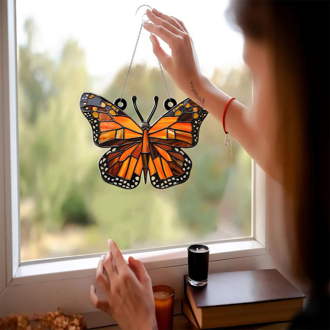 Monarch Butterfly Suncatcher, Lovely Butterfly Suncatcher Ornament