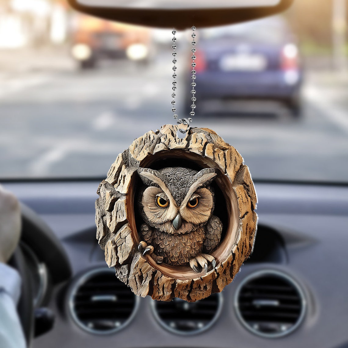 Classic Owl Hanging Christmas Tree Ornament, Bird Ornament Holiday Gift for Owl Lovers