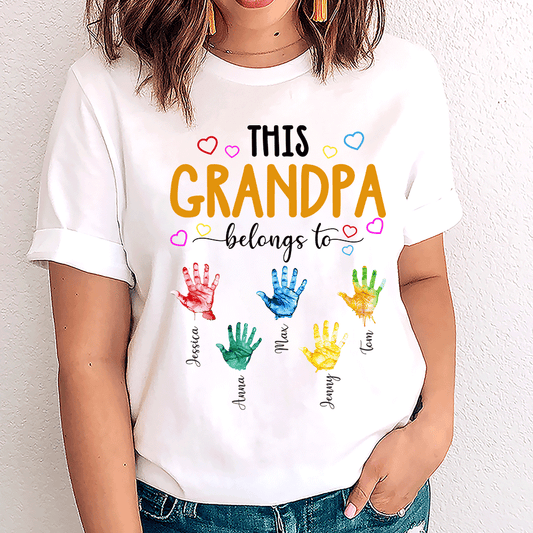 This grandpa belongs to Kids - Personalized Shirt
