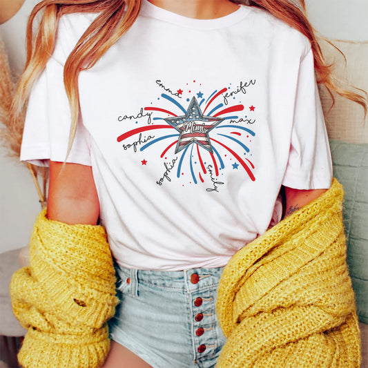 American Stars 4th of July Family - Personalized T-Shirt