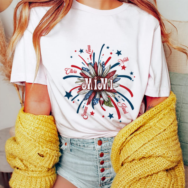 American Sunflower 4th of July - Personalized Shirt