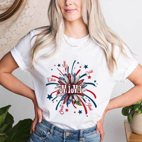 American Sunflower 4th of July - Personalized Shirt