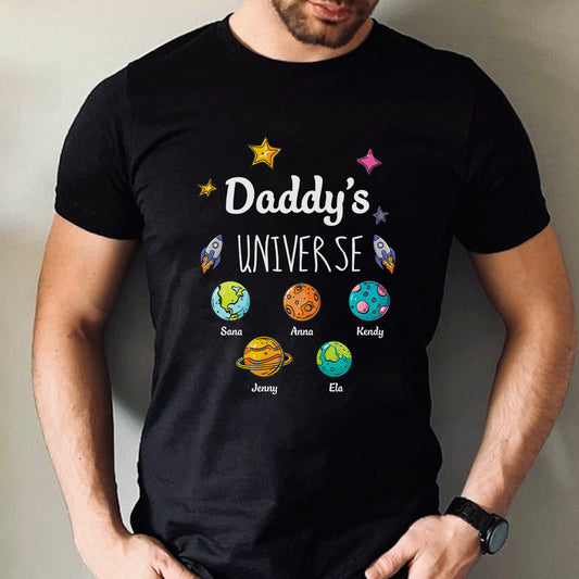 Dad‘s Universe dad and kids - Personalized Shirt